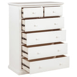 Sumerlin White 6-Drawer Bedroom Chest from Coaster - Luna Furniture