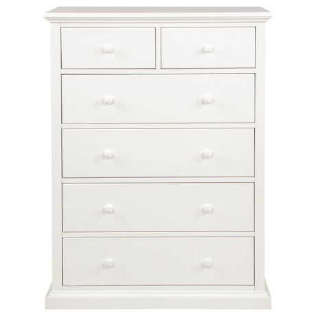 Sumerlin White 6-Drawer Bedroom Chest from Coaster - Luna Furniture