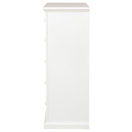 Sumerlin White 6-Drawer Bedroom Chest from Coaster - Luna Furniture