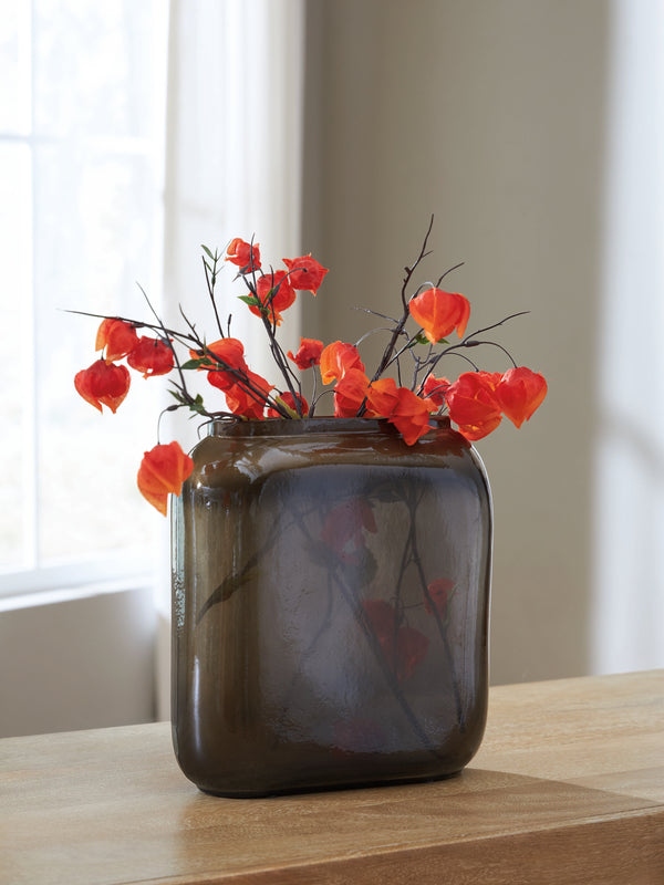 Sumner Gray/Gold Finish Vase