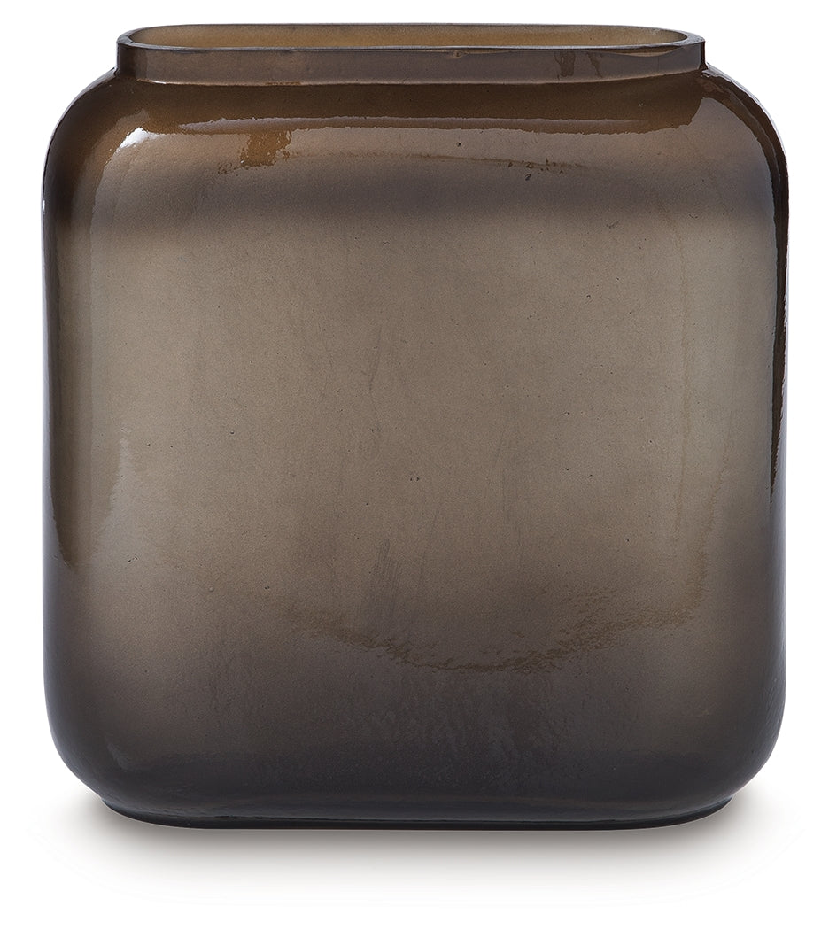 Sumner Gray/Gold Finish Vase from Ashley - Luna Furniture