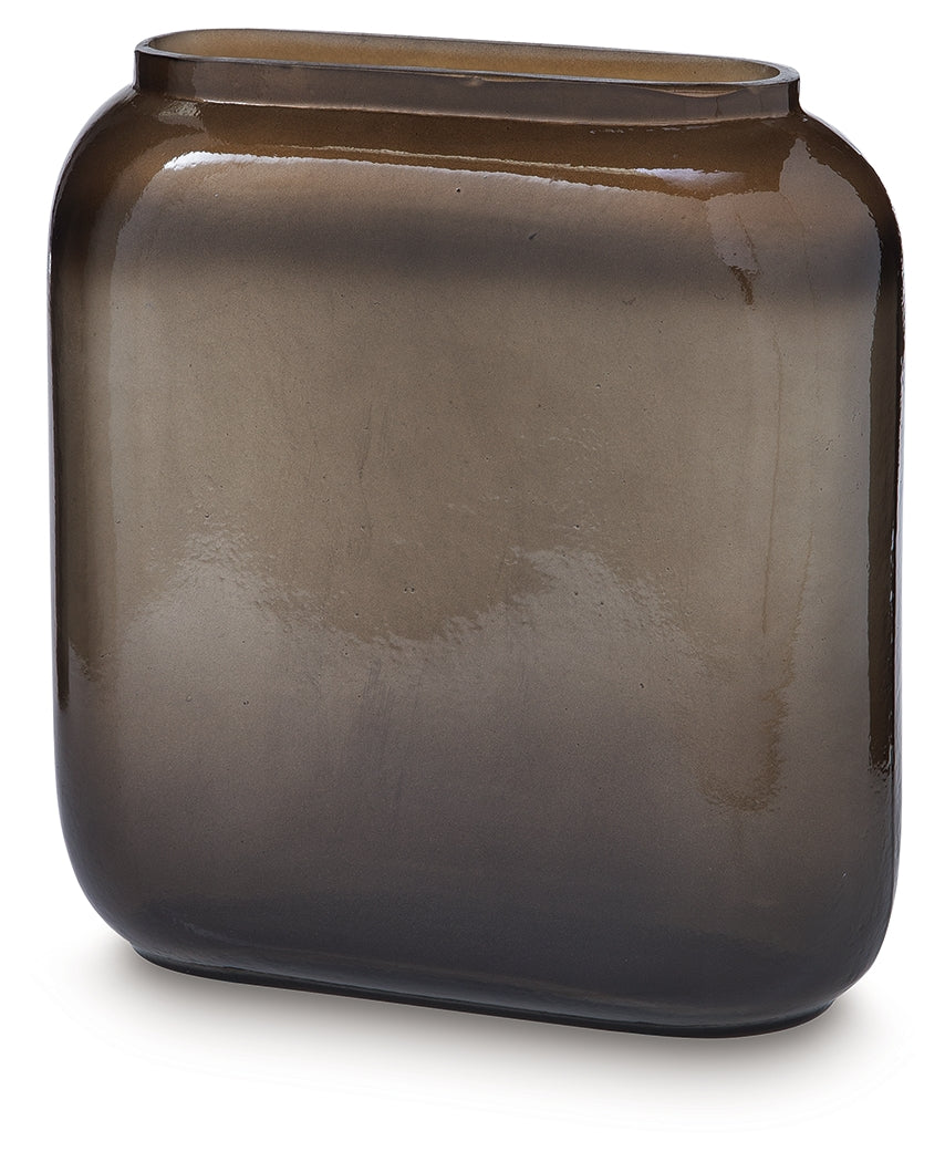 Sumner Gray/Gold Finish Vase from Ashley - Luna Furniture