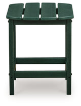 Sundown Shores 2 Adirondack Chairs with End table in Green from Ashley Furniture - Luna Furniture