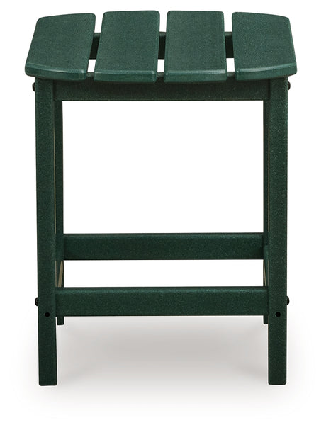 Sundown Shores 2 Adirondack Chairs with End table in Green from Ashley Furniture - Luna Furniture