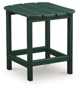Sundown Shores 2 Adirondack Chairs with End table in Green from Ashley Furniture - Luna Furniture