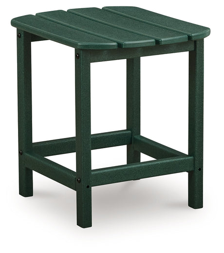 Sundown Shores 2 Adirondack Chairs with End table in Green from Ashley Furniture - Luna Furniture
