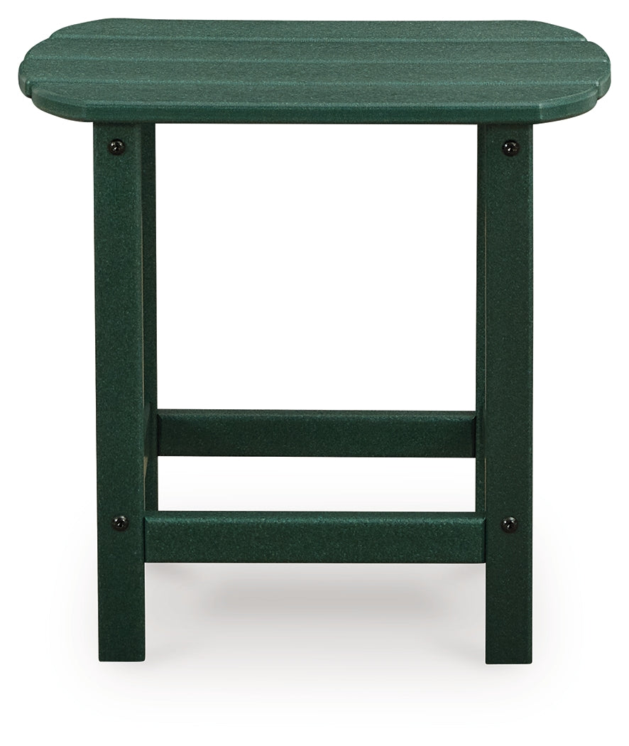 Sundown Shores 2 Adirondack Chairs with End table in Green from Ashley Furniture - Luna Furniture
