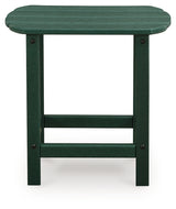 Sundown Shores 2 Adirondack Chairs with End table in Green from Ashley Furniture - Luna Furniture