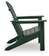 Sundown Shores 2 Adirondack Chairs with End table in Green from Ashley Furniture - Luna Furniture