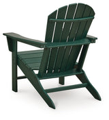 Sundown Shores 2 Adirondack Chairs with End table in Green from Ashley Furniture - Luna Furniture