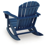 Sundown Shores Blue Outdoor Rocking Chair from Ashley - Luna Furniture