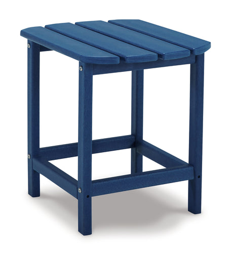 Sundown Treasure 2 Adirondack Chairs with End table in Blue from Ashley - Luna Furniture