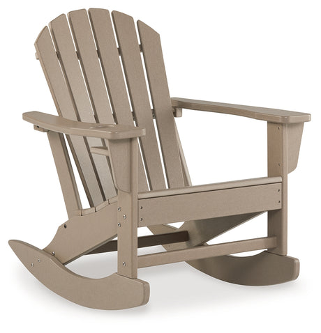 Sundown Treasure 2 Outdoor Chairs with End Table in Driftwood from Ashley - Luna Furniture