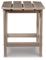 Sundown Treasure Driftwood 4 Adirondack Chairs and Outdoor End Table from Ashley - Luna Furniture