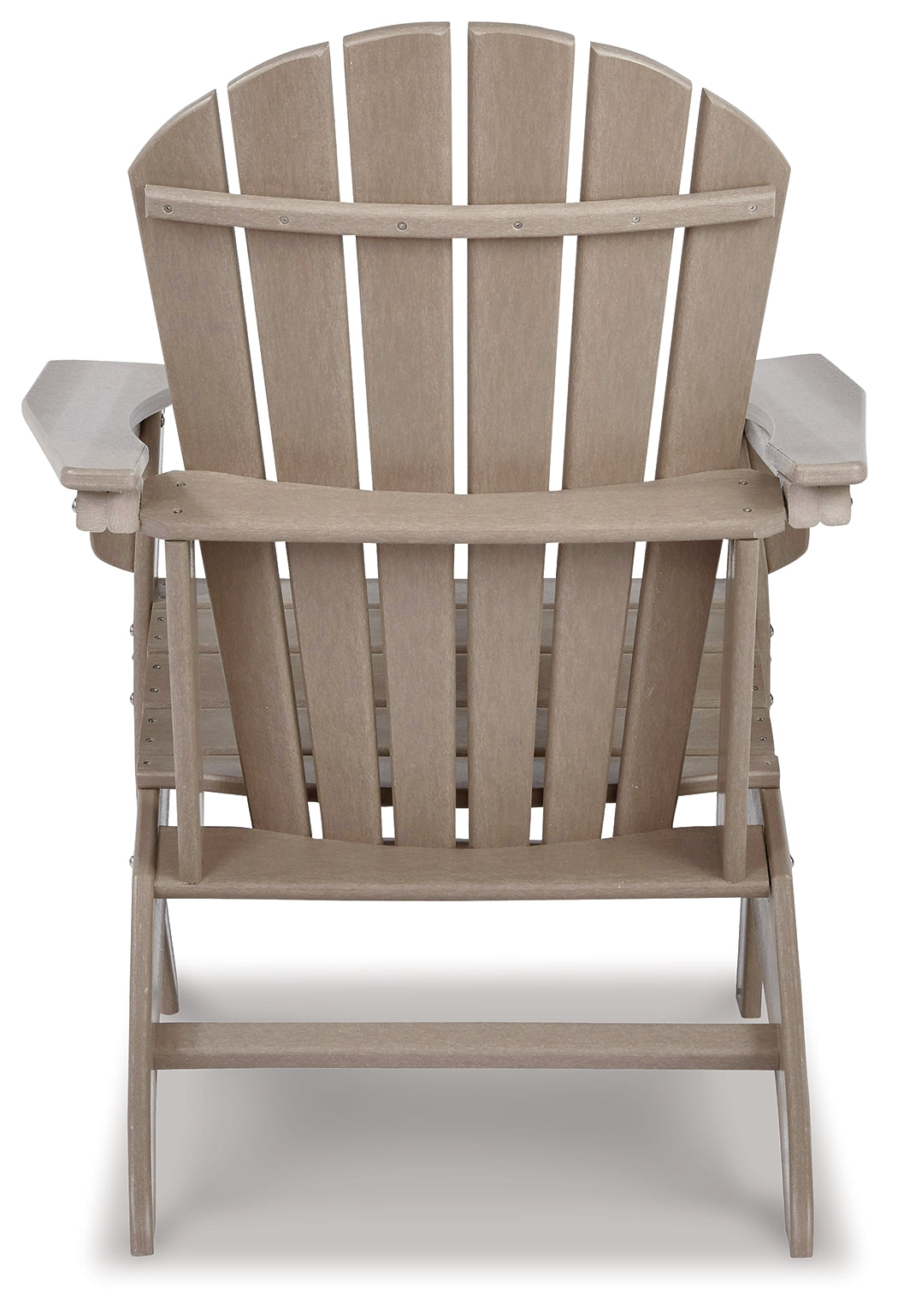 Sundown Treasure Driftwood 4 Adirondack Chairs and Outdoor End Table from Ashley - Luna Furniture