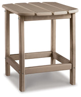Sundown Treasure Outdoor Chair with End Table in Driftwood from Ashley - Luna Furniture