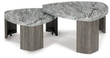Surmour Gray/Brown Stacked Coffee Table from Ashley - Luna Furniture