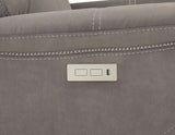Surrey Taupe Vegan Leather Power Recliner from Steve Silver - Luna Furniture