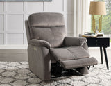 Surrey Taupe Vegan Leather Power Recliner from Steve Silver - Luna Furniture