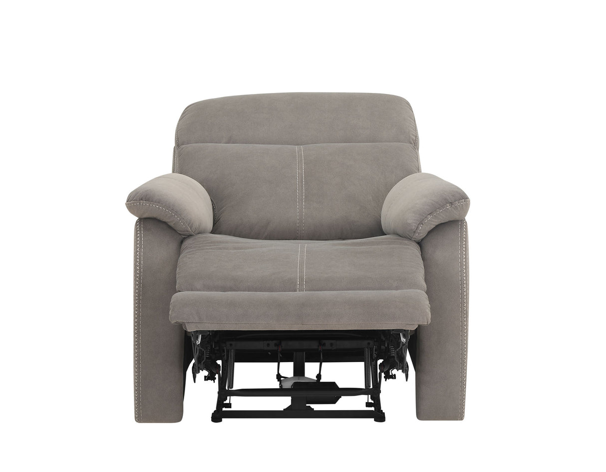 Surrey Taupe Vegan Leather Power Recliner from Steve Silver - Luna Furniture