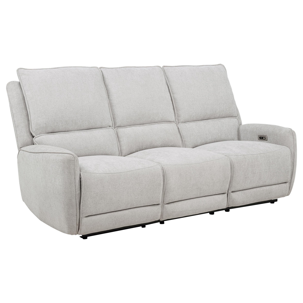Sylmar Dove Gray 2-Piece Chenille Power Reclining Living Room Set from Coaster - Luna Furniture