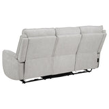 Sylmar Dove Gray 2-Piece Chenille Power Reclining Living Room Set from Coaster - Luna Furniture