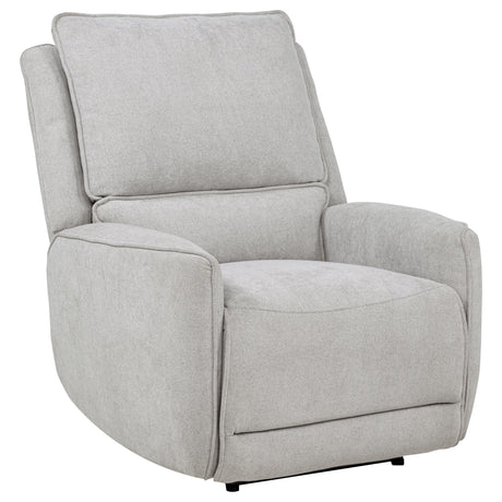 Sylmar Dove Gray 3-Piece Chenille Power Reclining Living Room Set from Coaster - Luna Furniture