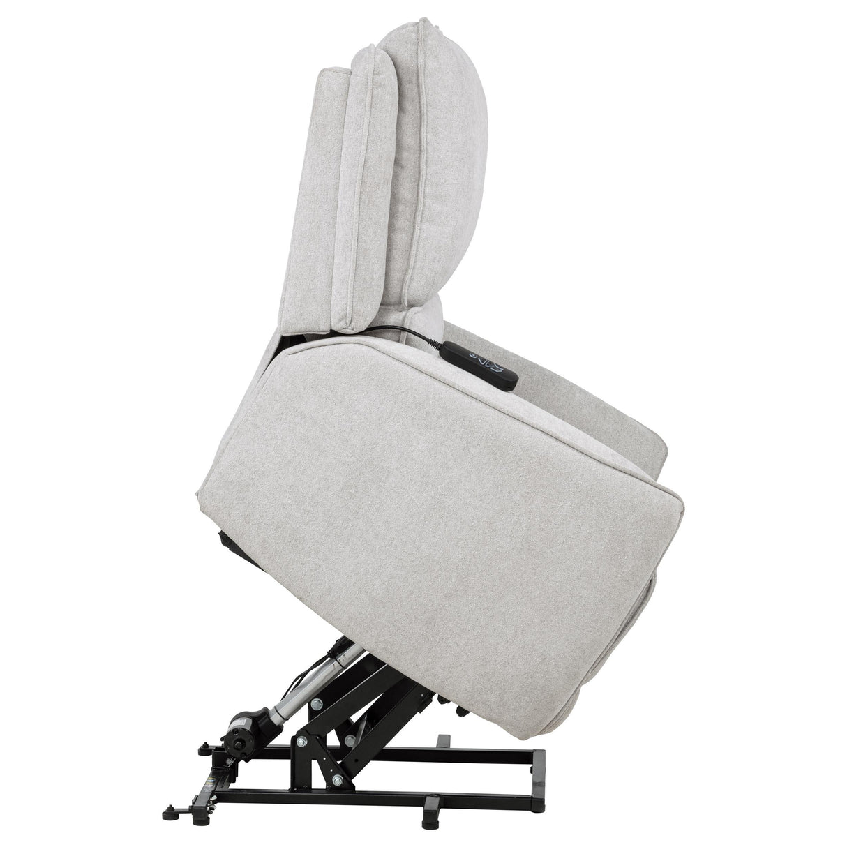 Sylmar Gray Chenille Upholstered Dual Power Lift Recliner from Coaster - Luna Furniture