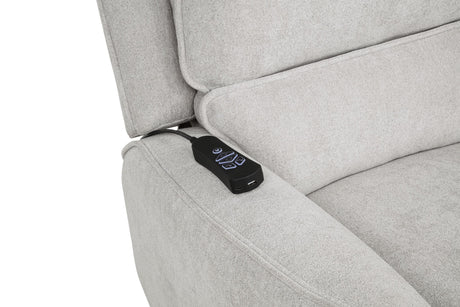 Sylmar Gray Chenille Upholstered Dual Power Lift Recliner from Coaster - Luna Furniture