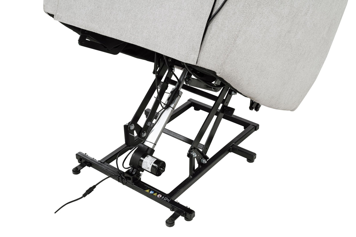 Sylmar Gray Chenille Upholstered Dual Power Lift Recliner from Coaster - Luna Furniture