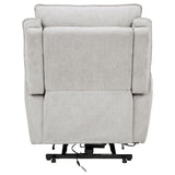 Sylmar Gray Chenille Upholstered Dual Power Lift Recliner from Coaster - Luna Furniture