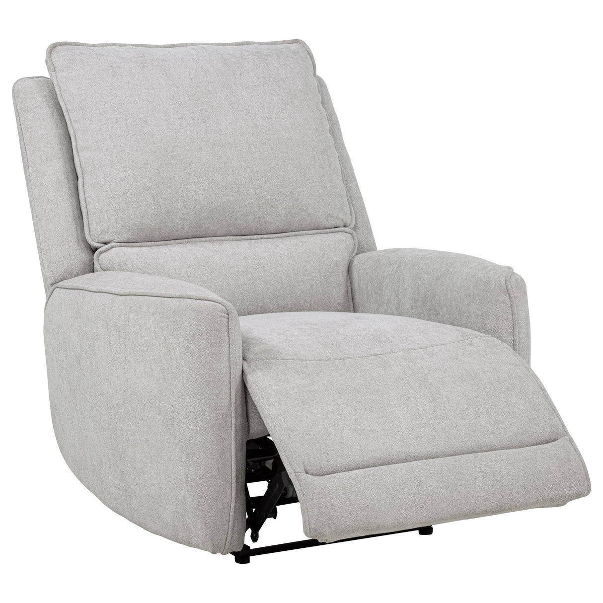 Sylmar Dove Gray Chenille Upholstered Power Recliner from Coaster - Luna Furniture