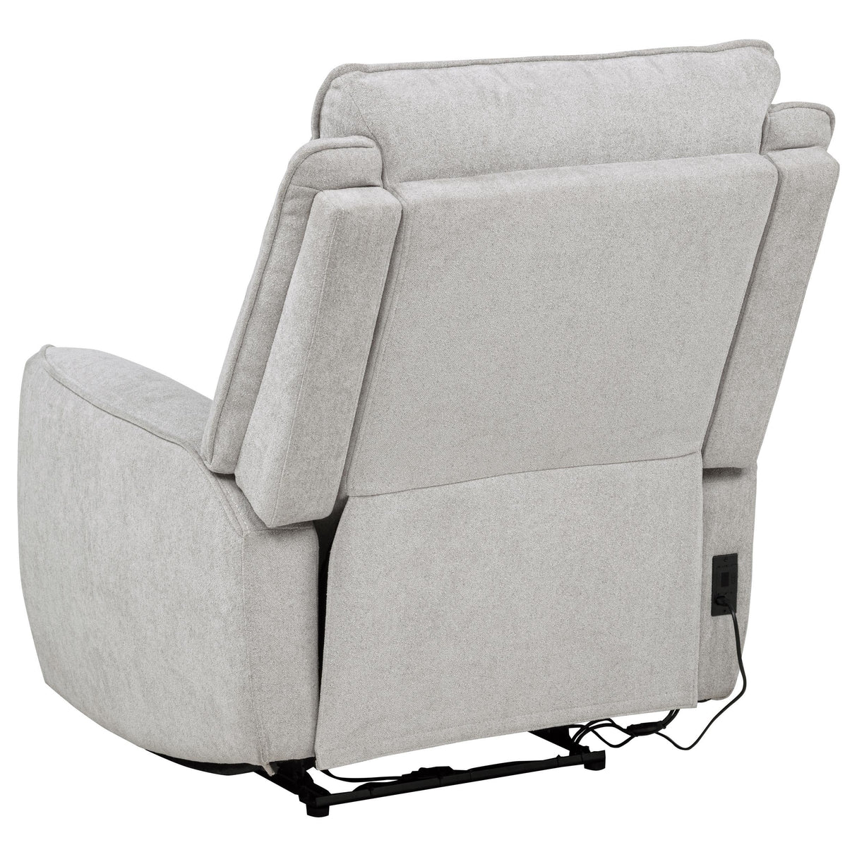 Sylmar Dove Gray Chenille Upholstered Power Recliner from Coaster - Luna Furniture