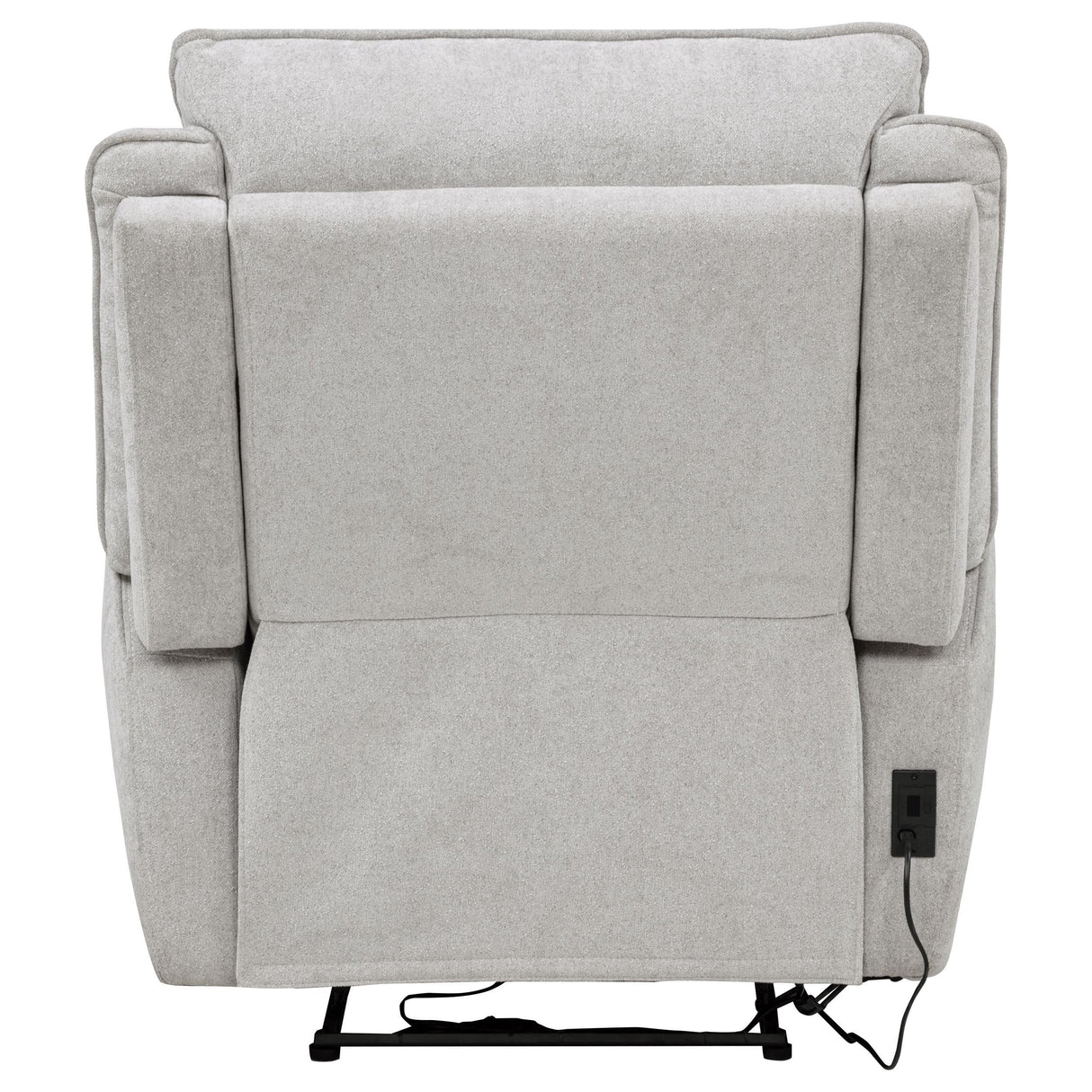 Sylmar Dove Gray Chenille Upholstered Power Recliner from Coaster - Luna Furniture
