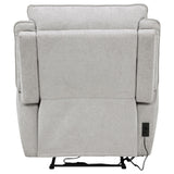 Sylmar Dove Gray Chenille Upholstered Power Recliner from Coaster - Luna Furniture