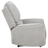 Sylmar Dove Gray Chenille Upholstered Power Recliner from Coaster - Luna Furniture