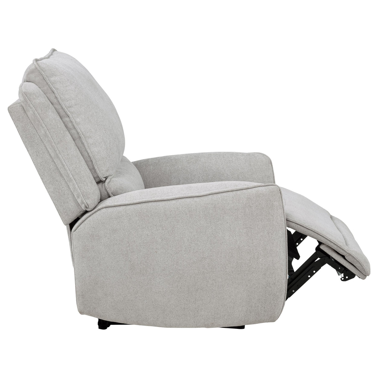 Sylmar Dove Gray Chenille Upholstered Power Recliner from Coaster - Luna Furniture
