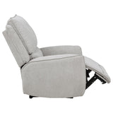 Sylmar Dove Gray Chenille Upholstered Power Recliner from Coaster - Luna Furniture