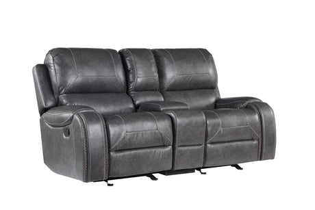 Keily Gray Manual Glider Reclining Loveseat from Steve Silver - Luna Furniture