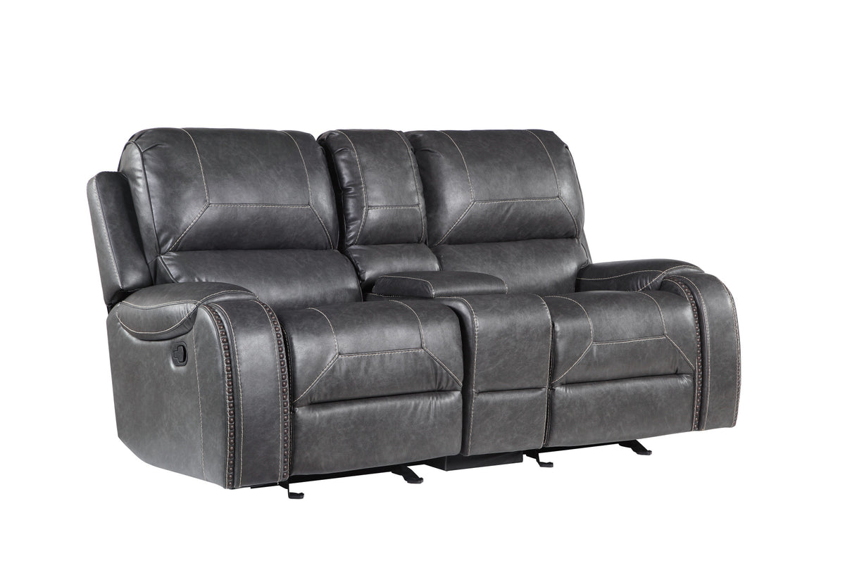Keily Gray 3-Piece Reclining Living Room Set from Steve Silver - Luna Furniture