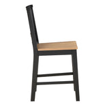 Magnolia Ebony/Natural 24-inch Counter Stool, Set of 2 from Steve Silver - Luna Furniture