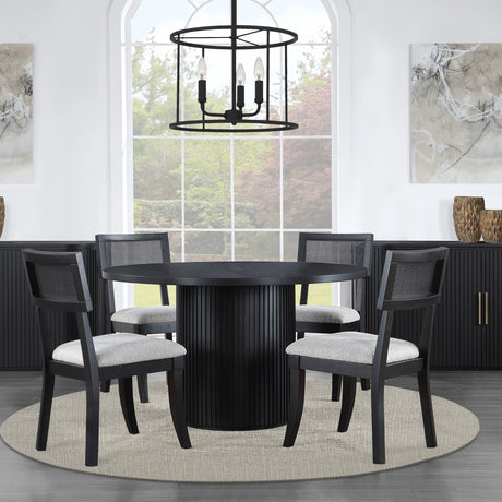 Colvin Light Gray/Black Cane Side Chair, Set of 2 from Steve Silver - Luna Furniture