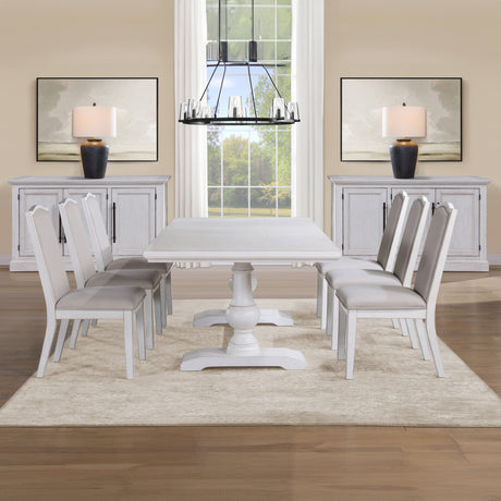 Warren White/Gray Dining Side Chair, Set of 2 from Steve Silver - Luna Furniture