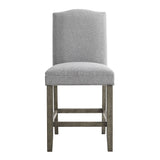 Grayson Gray/White Counter Height Set with Bench from Steve Silver - Luna Furniture