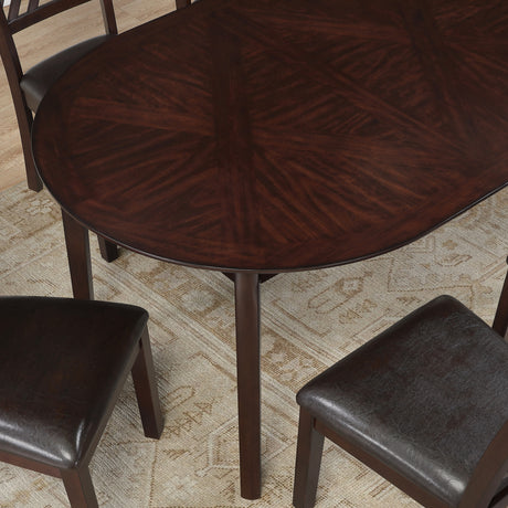 Adrian Espresso 60″ Oval Dining Table from Steve Silver - Luna Furniture