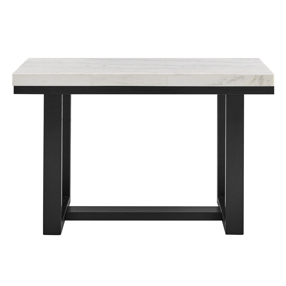 Lucca Espresso/White Marble Top Sofa Table from Steve Silver - Luna Furniture