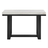Lucca Espresso/White Marble Top Sofa Table from Steve Silver - Luna Furniture