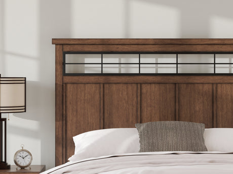 Taffenbrook Medium Brown California King Panel Storage Bed from Ashley Furniture - Luna Furniture