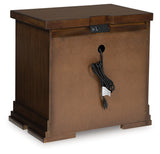 Taffenbrook Medium Brown Nightstand from Ashley - Luna Furniture
