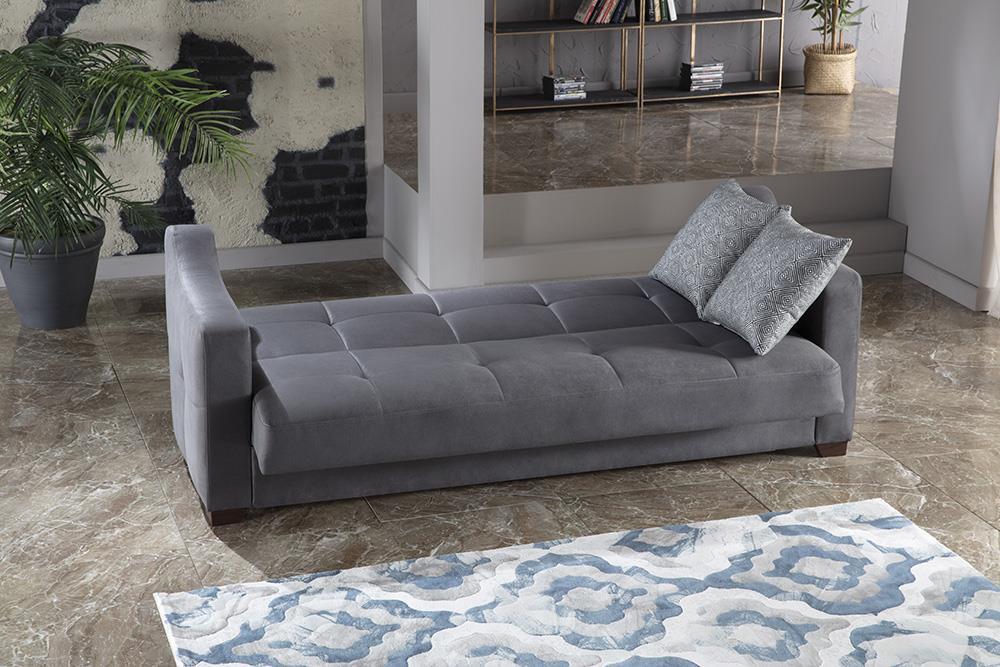 Tahoe Melson Dark Gray 3-Seat Sleeper Sofa from Bellona - Luna Furniture